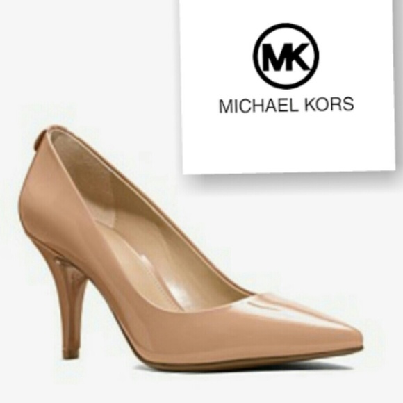 Michael Kors Shoes - Final Sale MICHAEL KORS Mid Heel Leather Heels MK